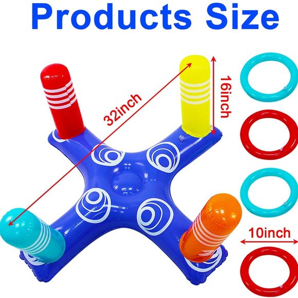 Inflatable Pool Ring Toss Pool - Picture 2 of 4